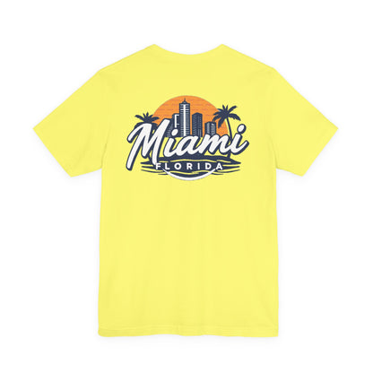 Retro Miami Unisex Jersey Short Sleeve Tee