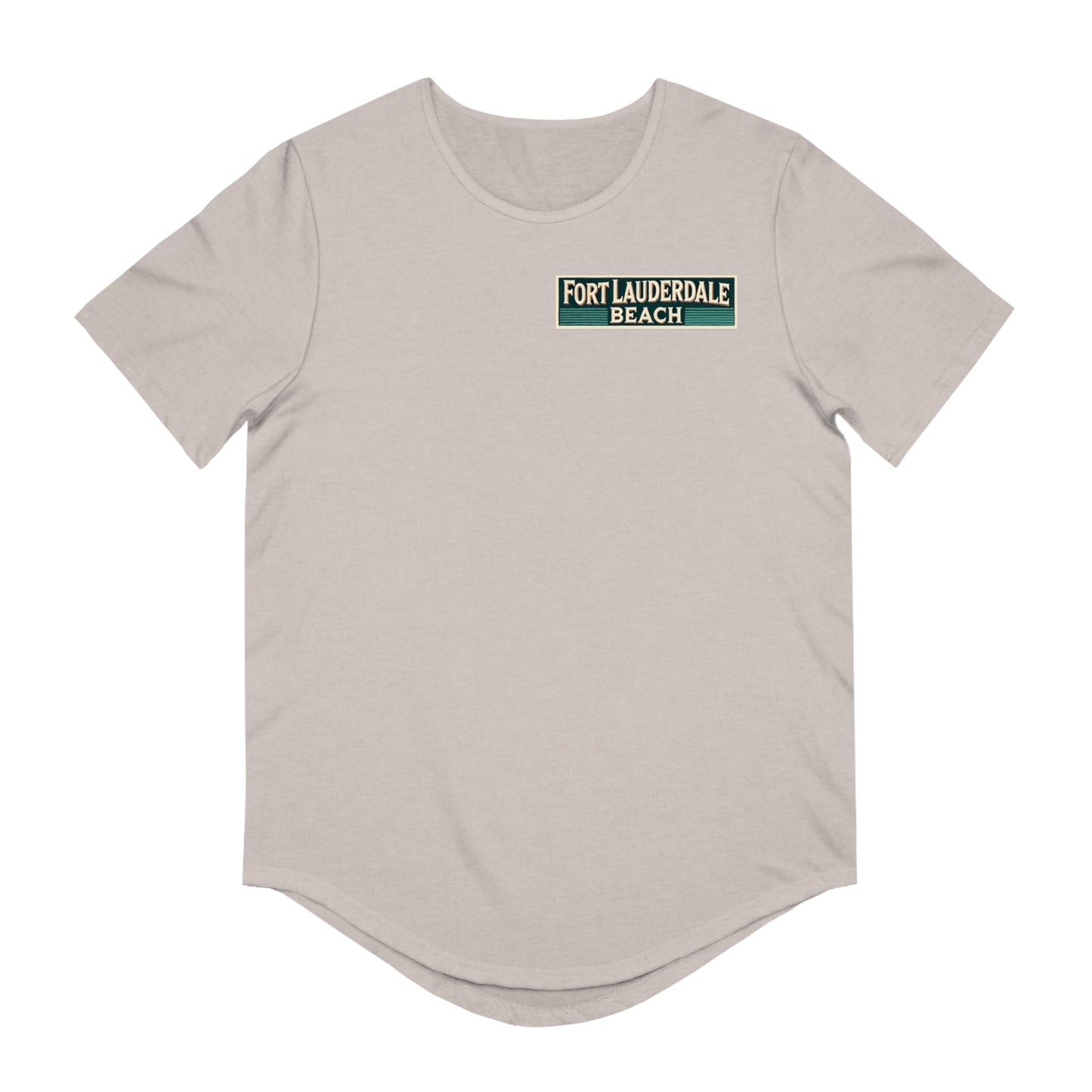 Vintage Fort Lauderdale Men's Jersey Curved Hem Tee