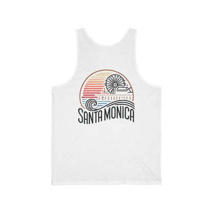 Vibrant Santa Monica Unisex Jersey Tank