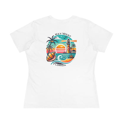 Vibrant Key West Women's Cotton Tee
