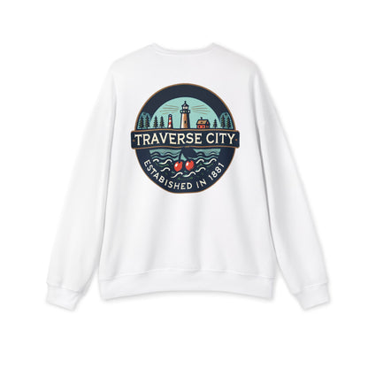 Vintage Traverse City Unisex Drop Shoulder Sweatshirt