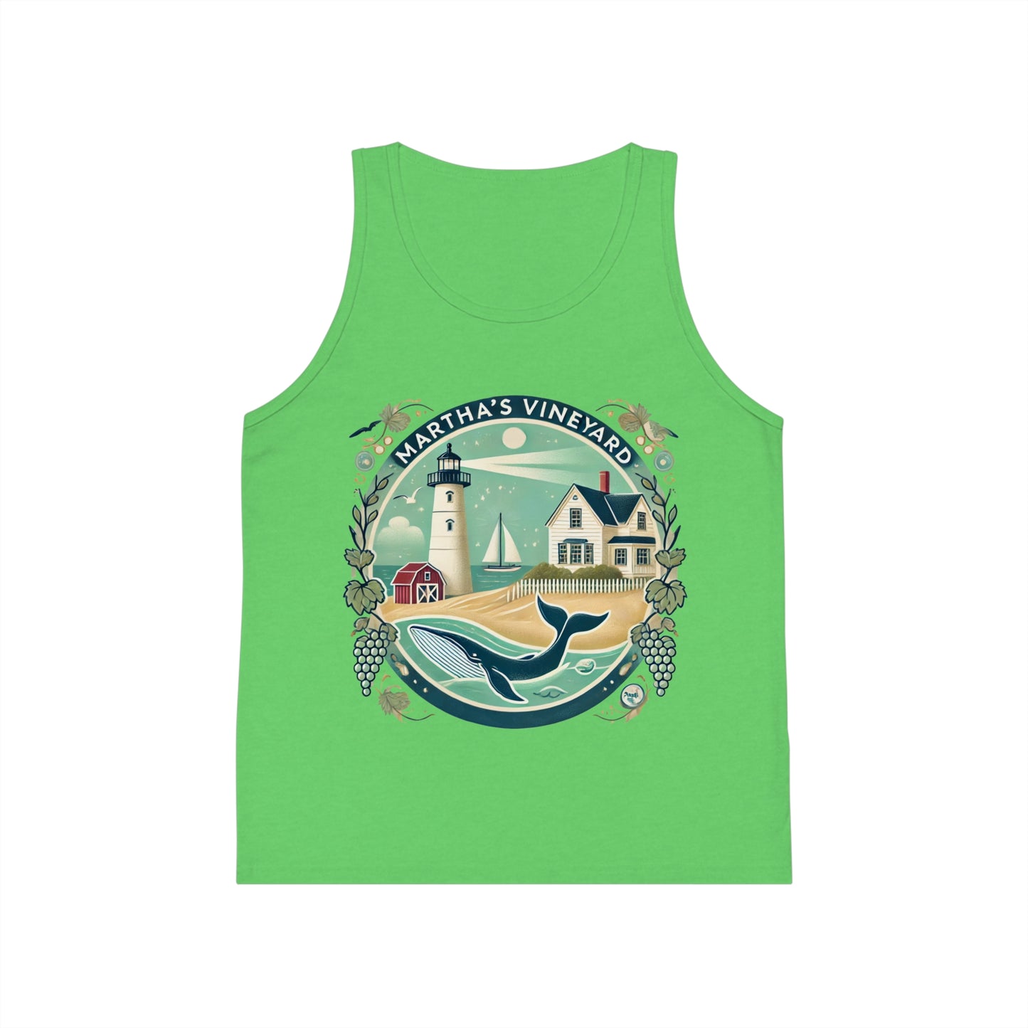 Vintage Martha's Vineyard Unisex Kids Jersey Tank Top