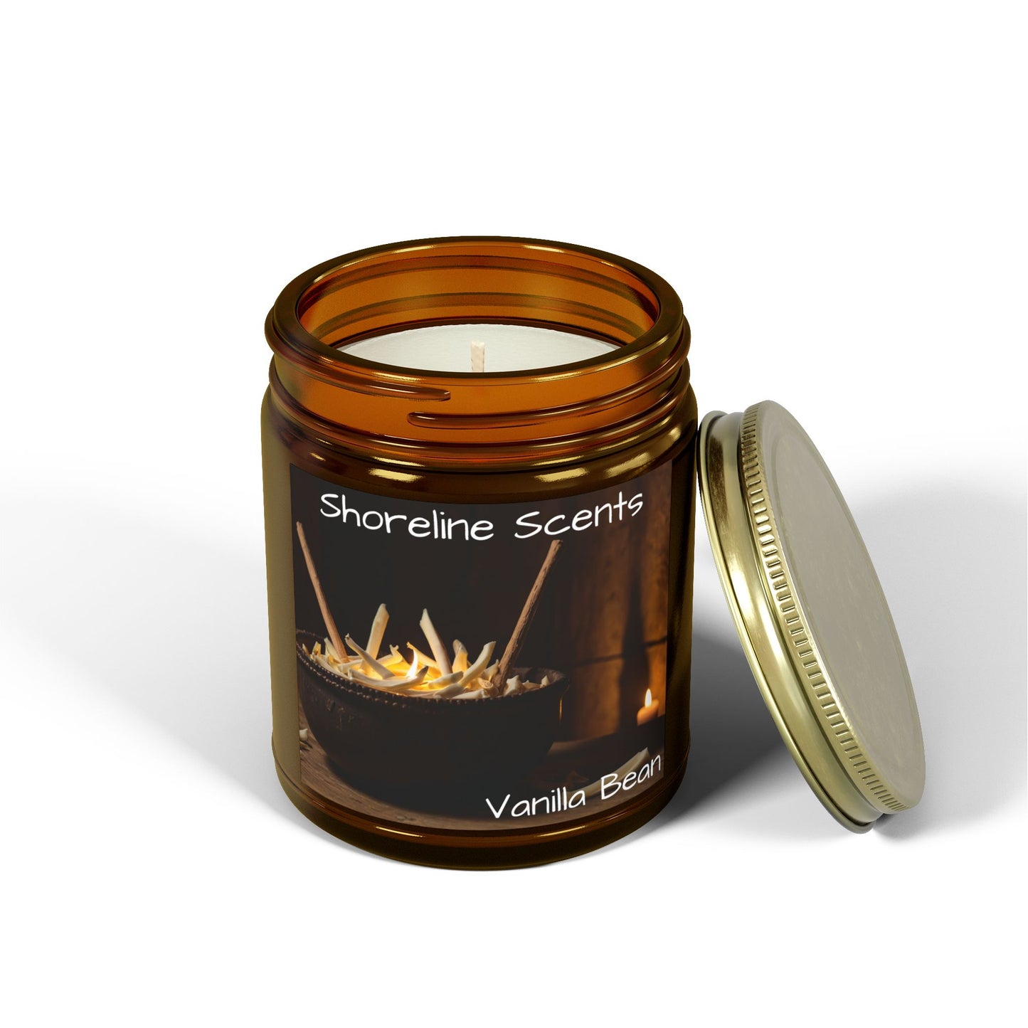 Vanilla Bean Scented Candle (Apricot Wax)