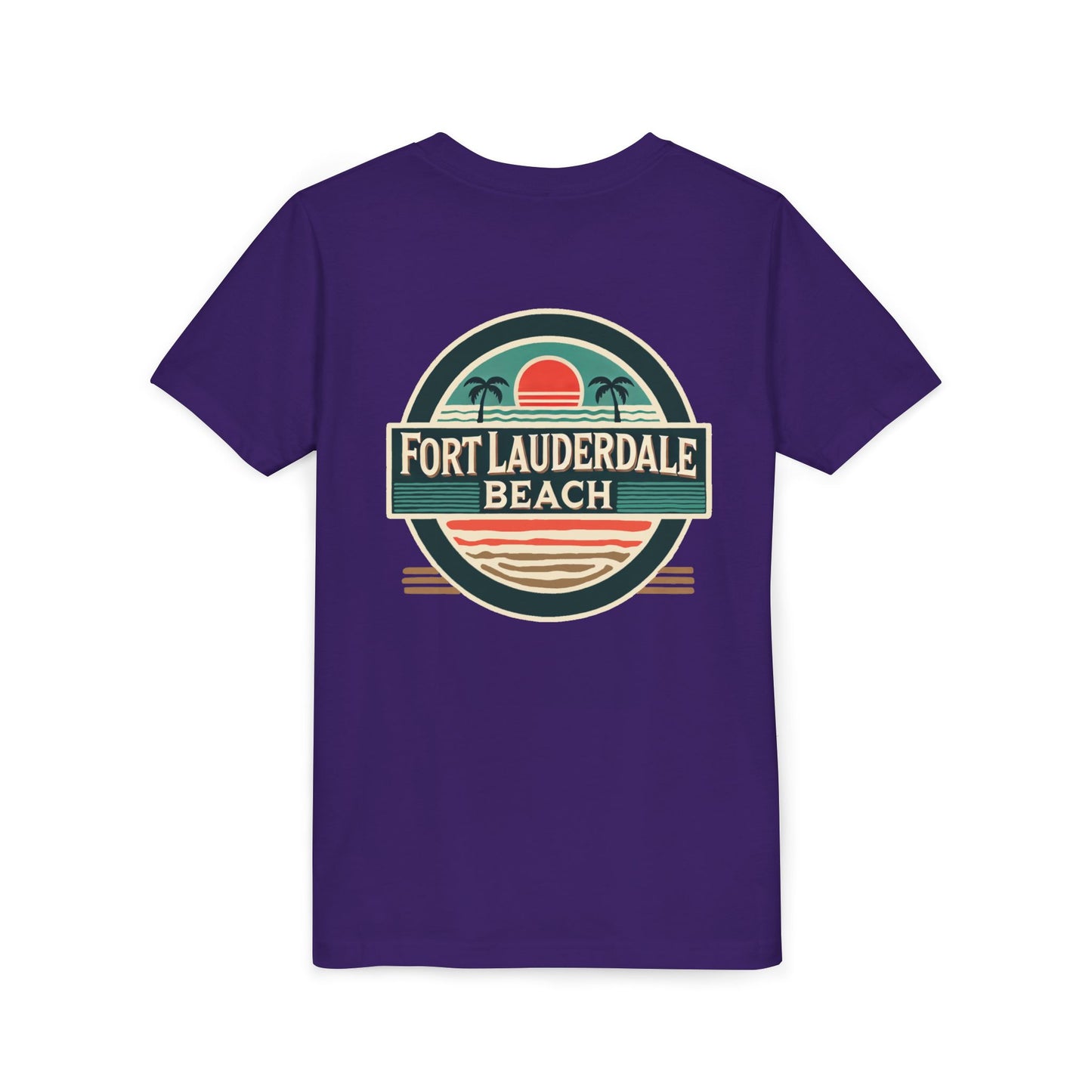Vintage Fort Lauderdale Unisex Youth Short Sleeve Tee