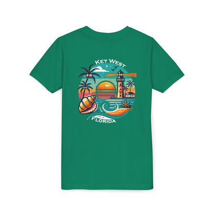 Vibrant Key West Youth Short Sleeve Tee