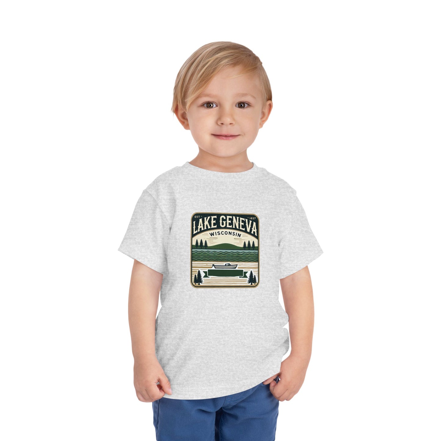 Vintage Lake Geneva Unisex Toddler Short Sleeve Tee