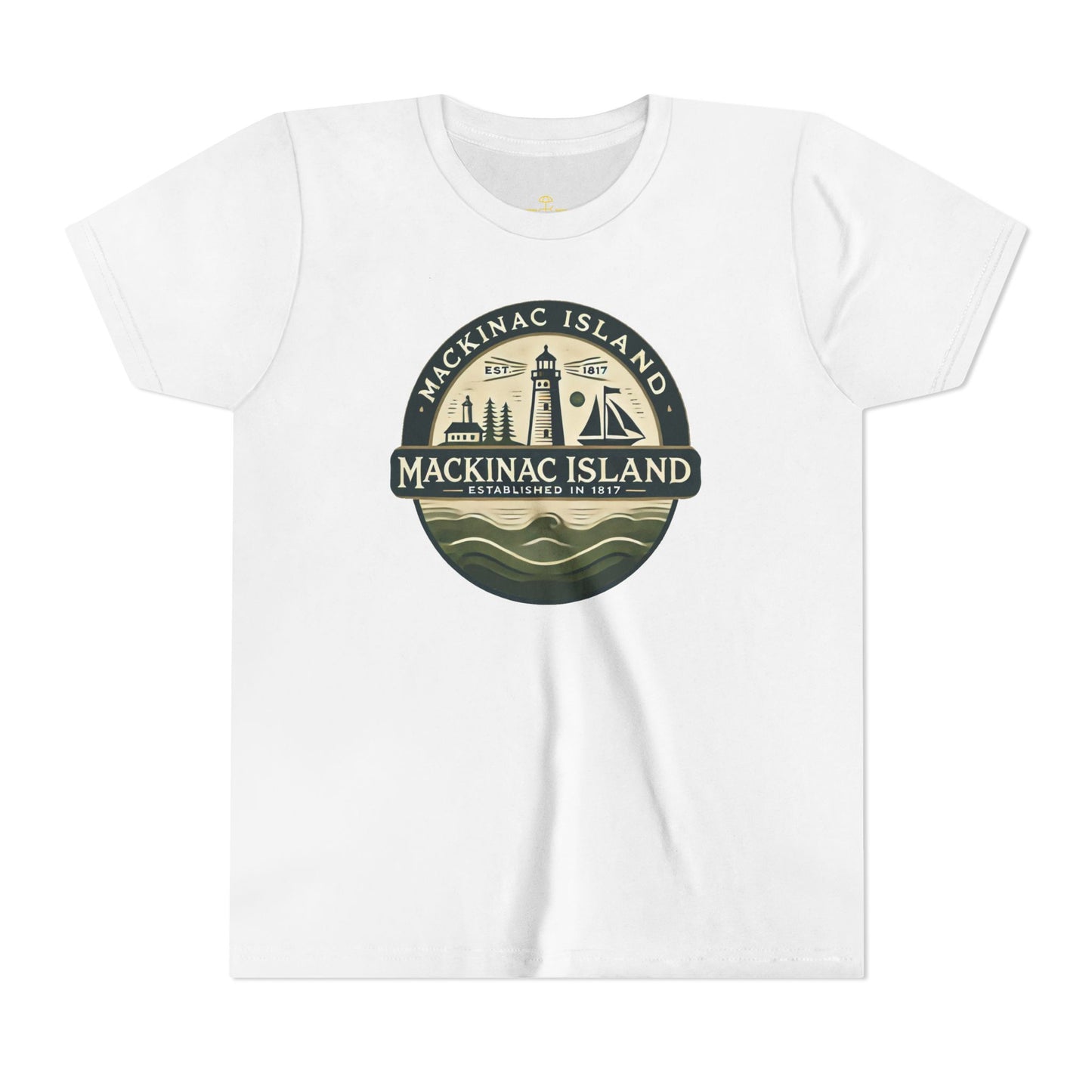 Vintage Mackinac Island Unisex Youth Short Sleeve Tee