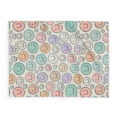 Pastel Smiles Arctic Fleece Blanket