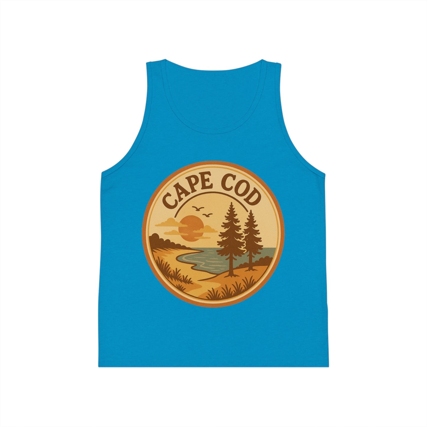 Rustic Cape Cod Unisex Kids Jersey Tank Top