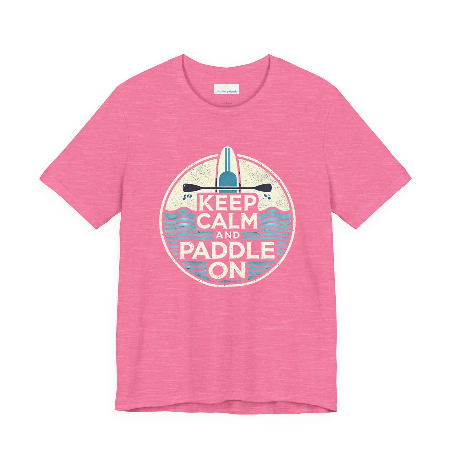 Keep Calm and Paddle On Jersey Short Sleeve Tee