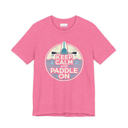 Keep Calm and Paddle On Jersey Short Sleeve Tee