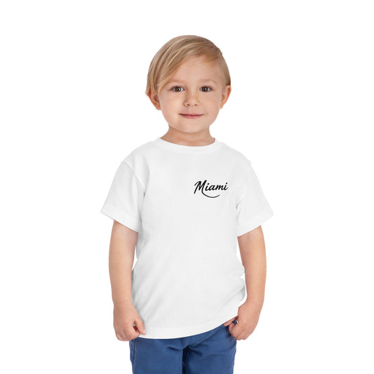 Retro Miami Unisex Toddler Short Sleeve Tee