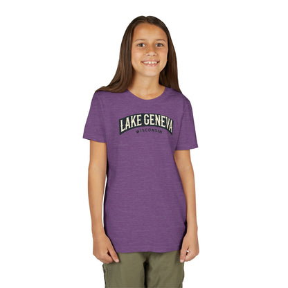 Vintage Lake Geneva Unisex Youth Short Sleeve Tee
