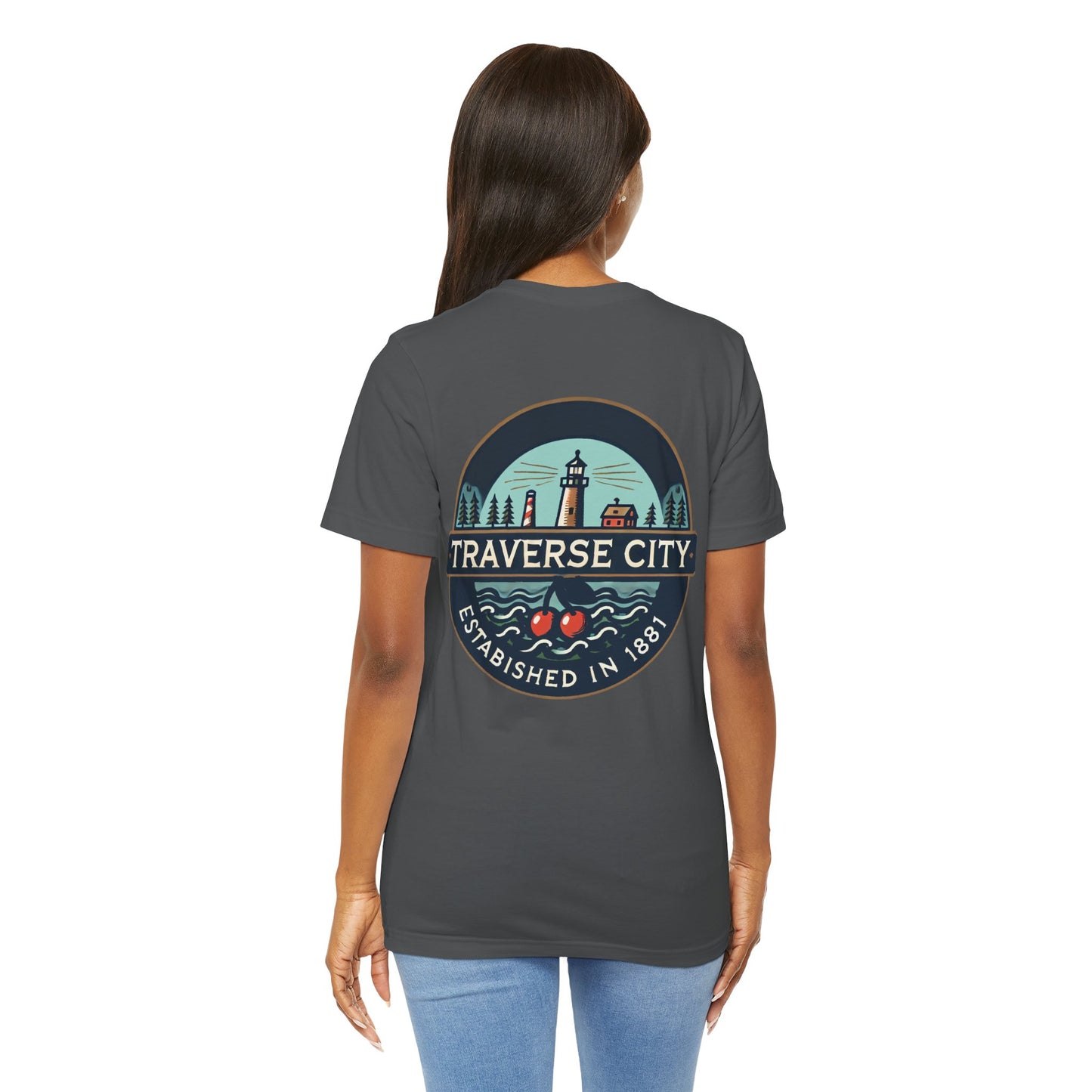 Vintage Traverse City Unisex Jersey Short Sleeve Tee