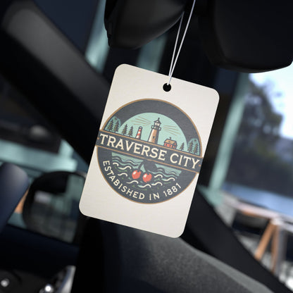 Vintage Traverse City Car Air Freshener