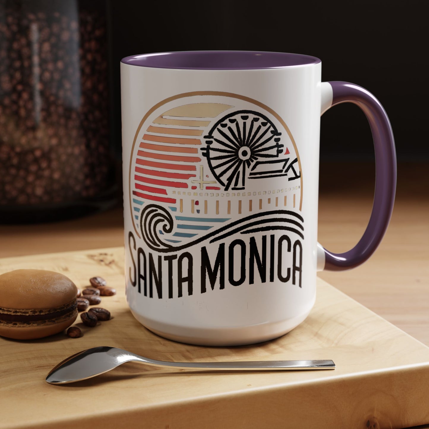 Vibrant Santa Monica Accent Coffee Mug