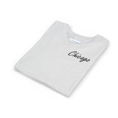 Elegant Chicago Skyline Unisex Youth Short Sleeve Tee