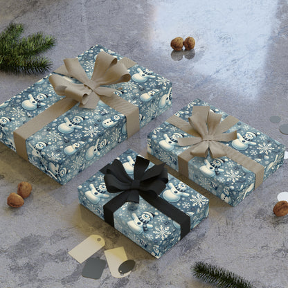 Snowman Christmas Wrapping Paper