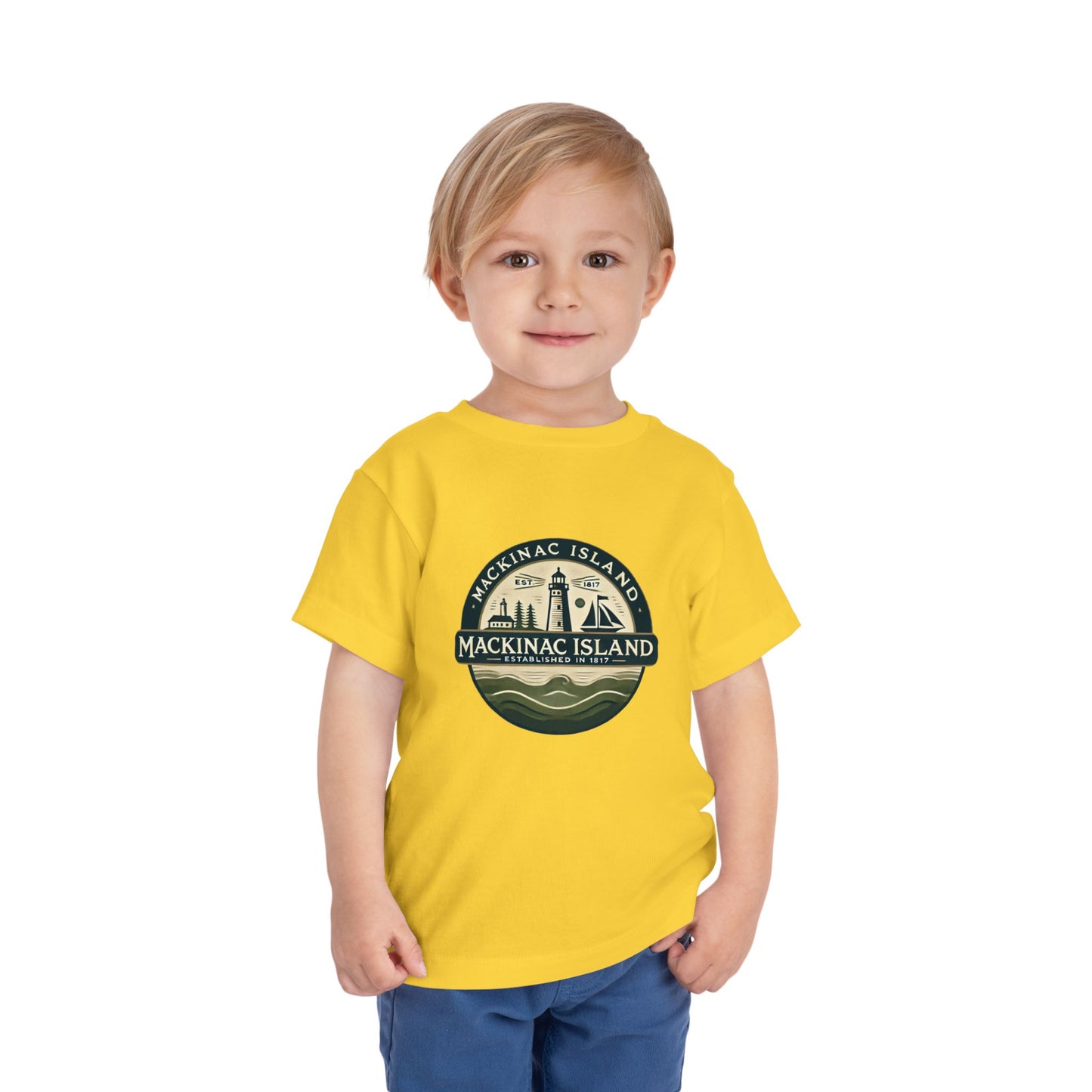 Vintage Mackinac Island Unisex Toddler Short Sleeve Tee