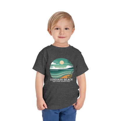 Coastal Vibes Condado Beach Unisex Toddler Short Sleeve Tee