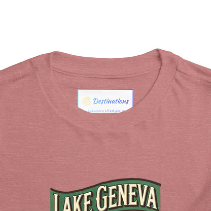 Retro Lake Geneva Unisex Toddler Short Sleeve Tee