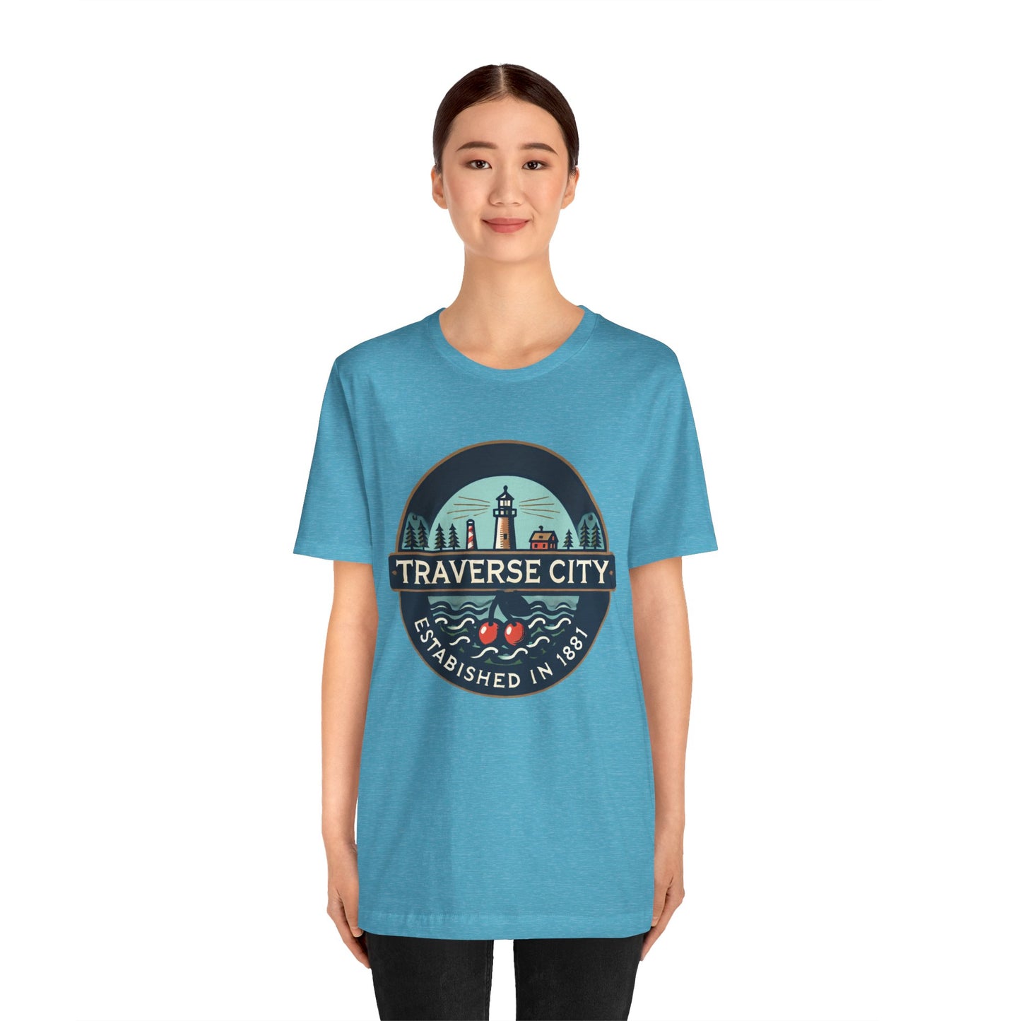 Vintage Traverse City Unisex Jersey Short Sleeve Tee