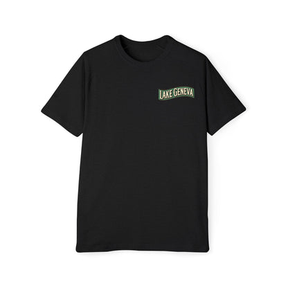 Retro Lake Geneva Men's Raglan T-Shirt