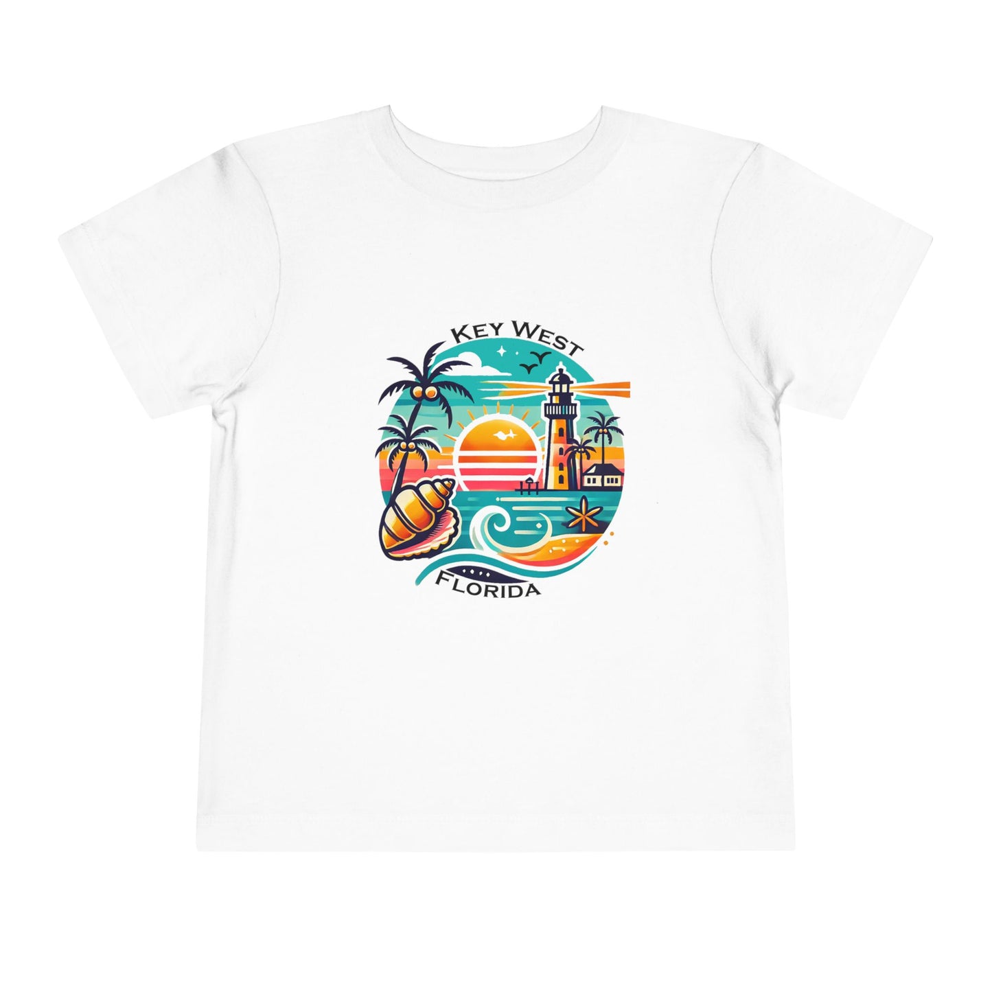 Vibrant Key West Toddler Short Sleeve Tee