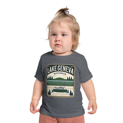 Vintage Lake Geneva Unisex Baby Short Sleeve T-Shirt