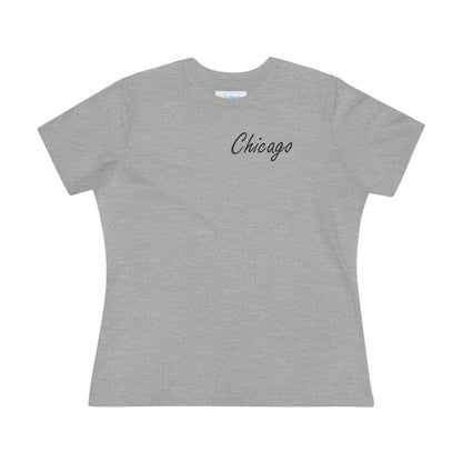 Elegant Chicago Skyline Women's Cotton Tee