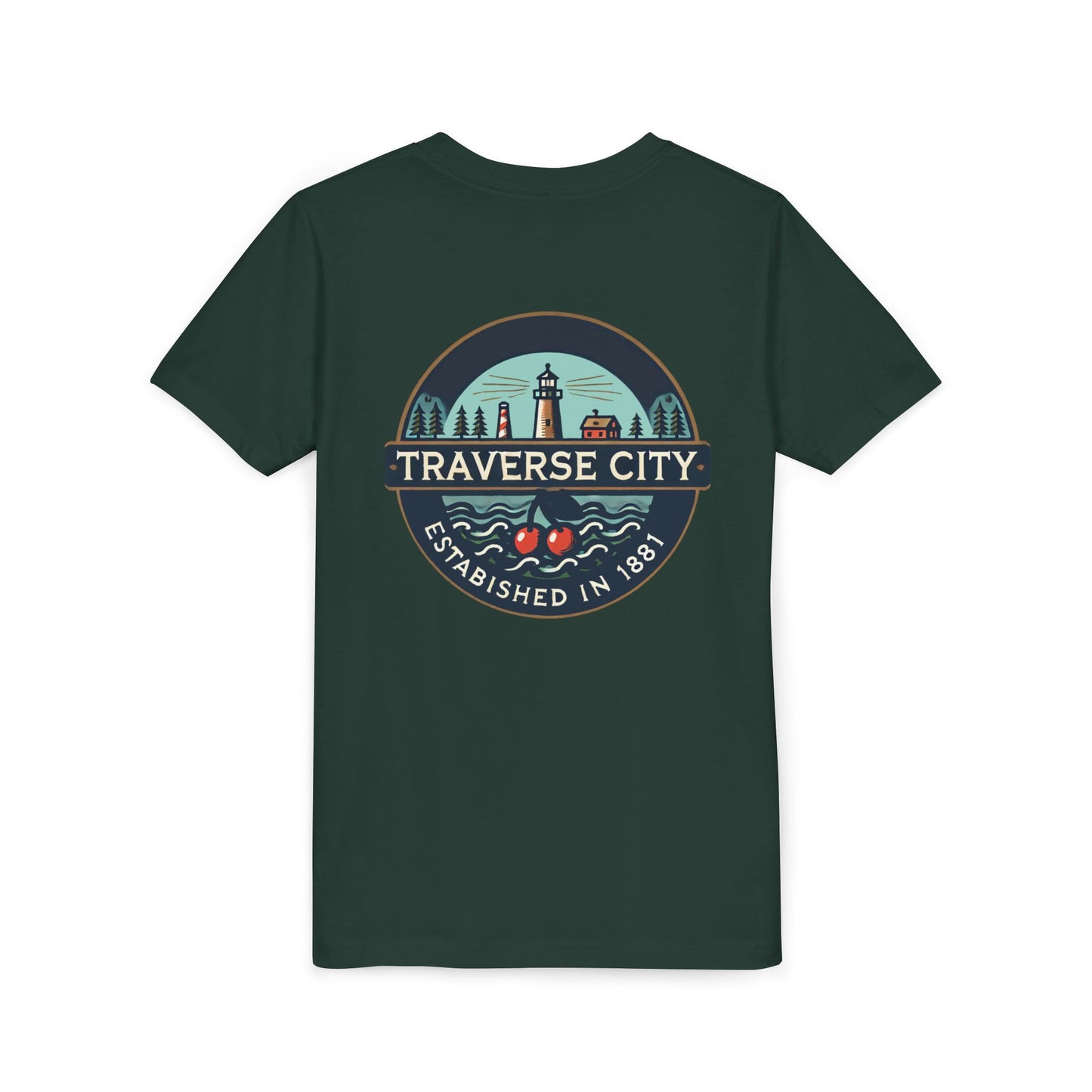 Vintage Traverse City Unisex Youth Short Sleeve Tee