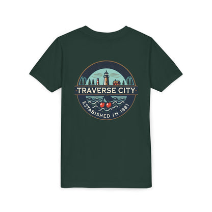 Vintage Traverse City Unisex Youth Short Sleeve Tee