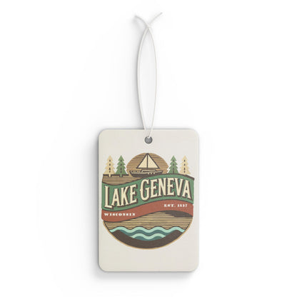 Retro Lake Geneva Car Air Freshener