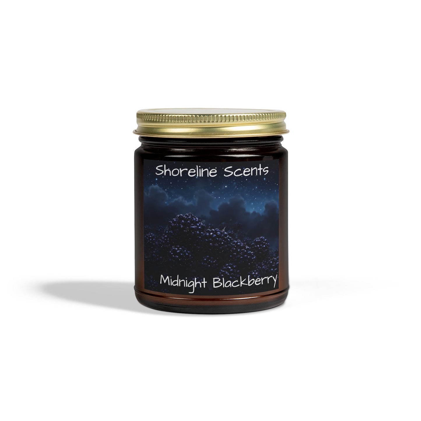 Midnight Blackberry Scented Candle (Apricot Wax)