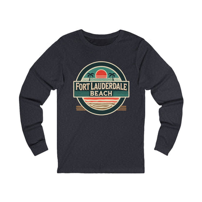 Vintage Fort Lauderdale Unisex Jersey Long Sleeve Tee