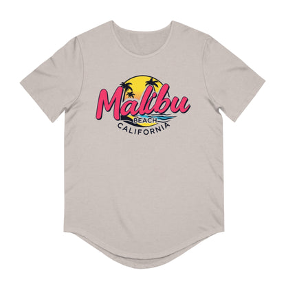 Retro Malibu Men's Jersey Curved Hem Tee