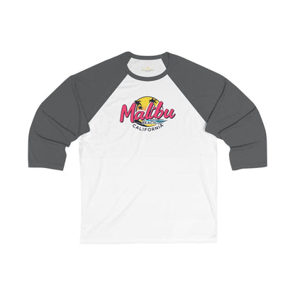 Retro Malibu Men's 3/4 Sleeve Baseball Tee