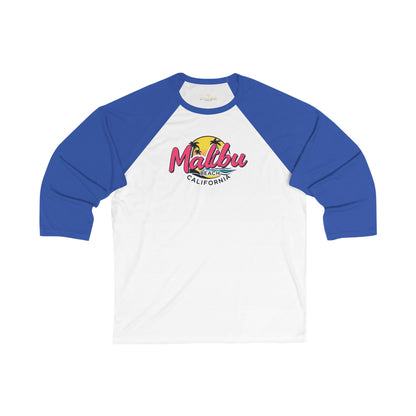 Retro Malibu Men's 3/4 Sleeve Baseball Tee