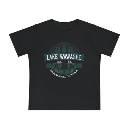 Vintage Lake Wawasee Unisex Baby Short Sleeve T-Shirt