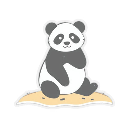 Beach Panda Kiss-Cut Sticker