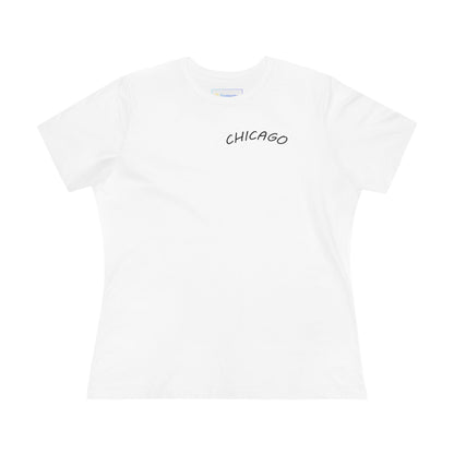 Retro Chicago Sunset Women's Cotton Tee