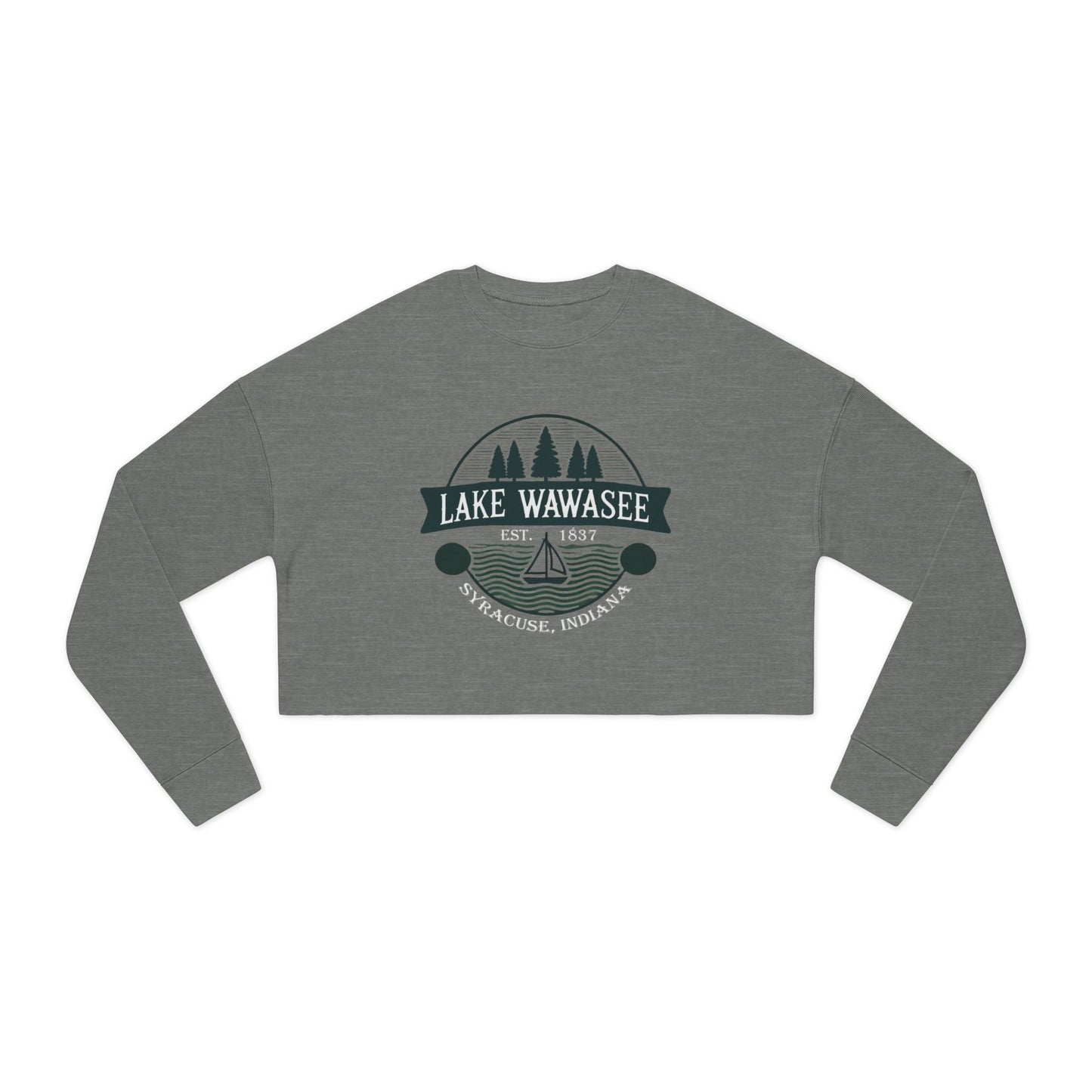 Vintage Lake Wawasee Women's Cropped Sweatshirt