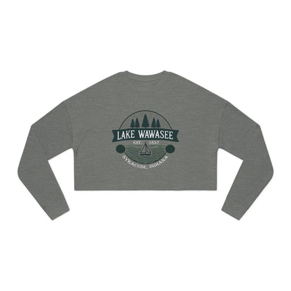 Vintage Lake Wawasee Women's Cropped Sweatshirt