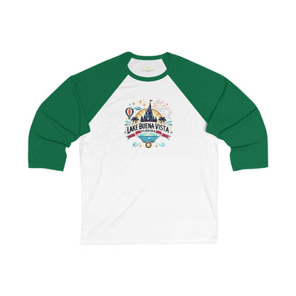 Adventurous Lake Buena Vista Men's 3/4 Sleeve Baseball Tee