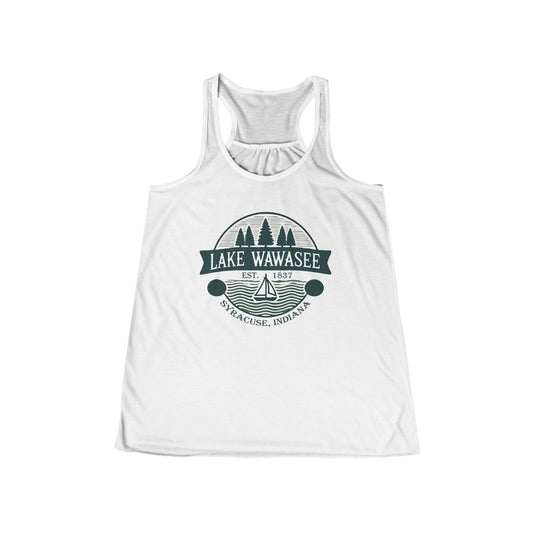 Vintage Lake Wawasee Women's Flowy Racerback Tank