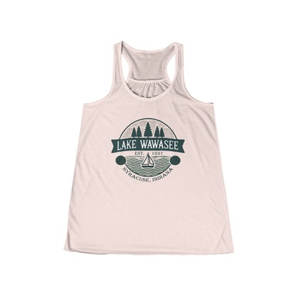 Vintage Lake Wawasee Women's Flowy Racerback Tank