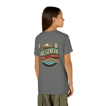 Retro Lake Geneva Unisex Youth Short Sleeve Tee