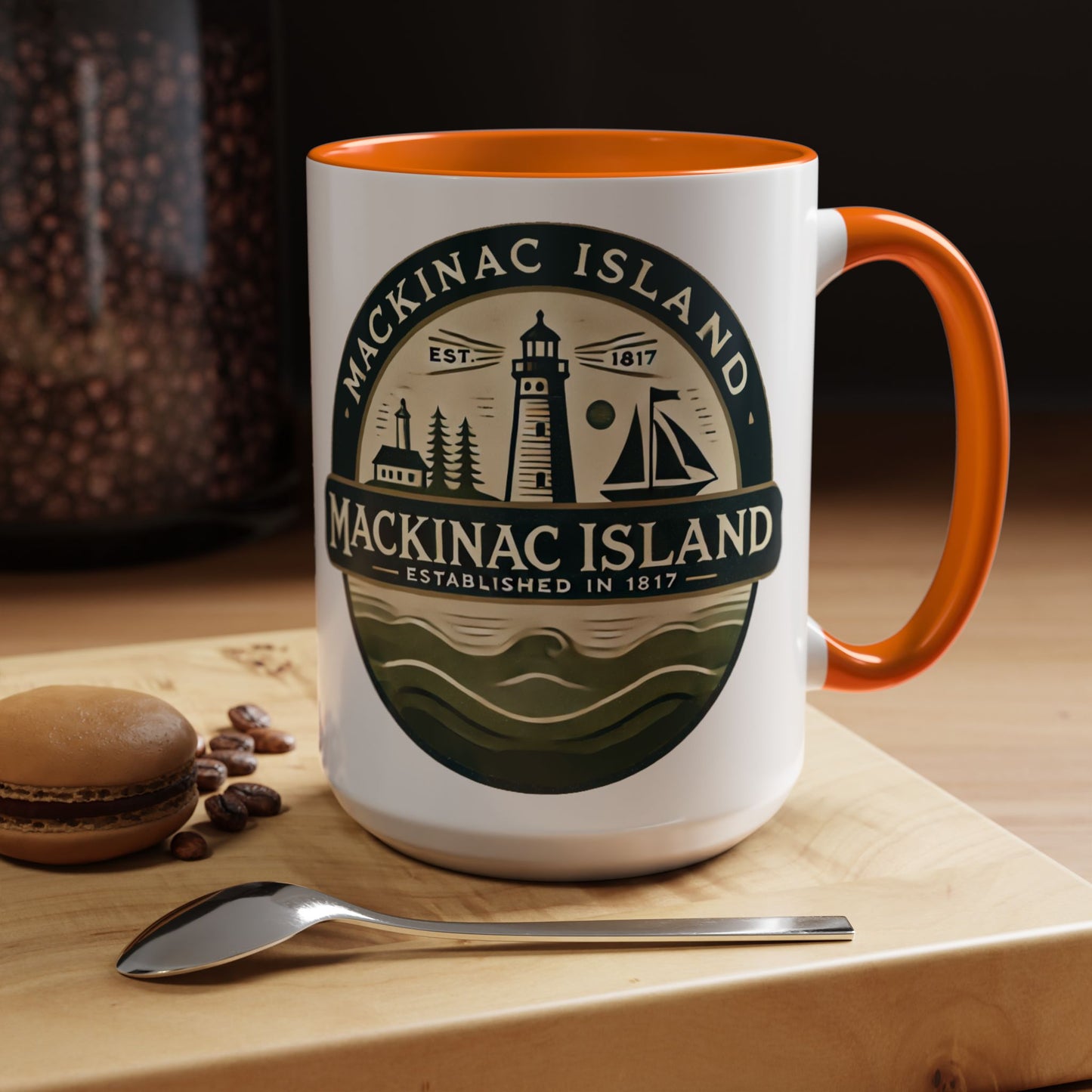 Vintage Mackinac Island Accent Coffee Mug