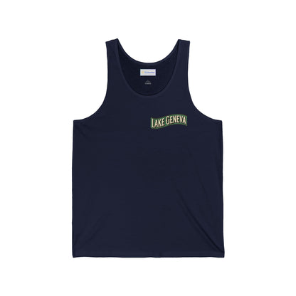 Retro Lake Geneva Unisex Jersey Tank