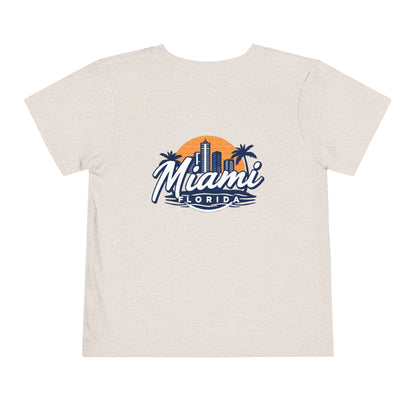 Retro Miami Unisex Toddler Short Sleeve Tee